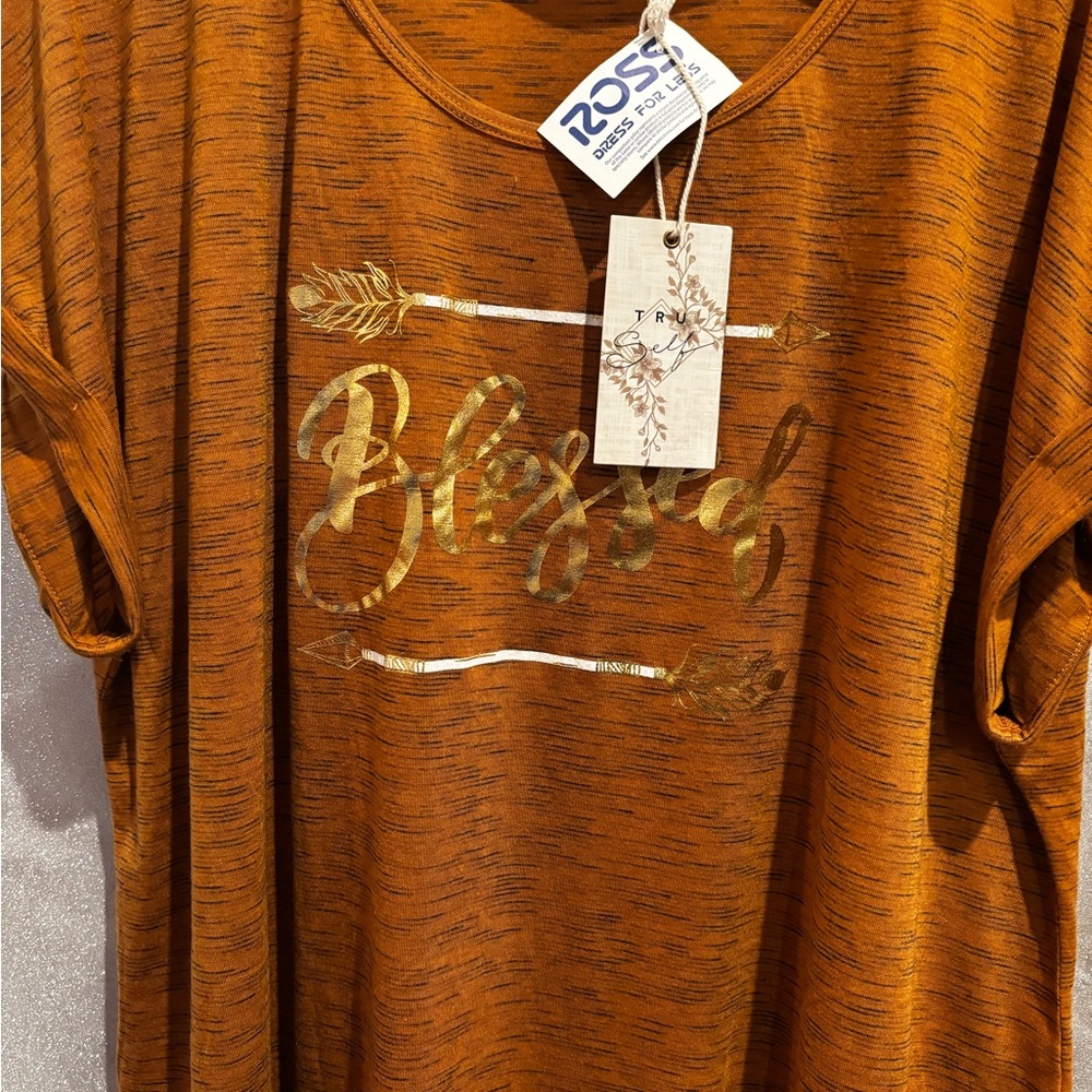 Radiant Gold and Orange Short Sleeve Tee